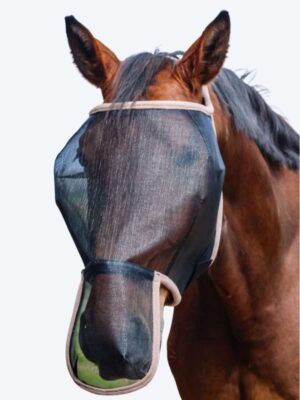 Fliegenmaske mit Nasenteil