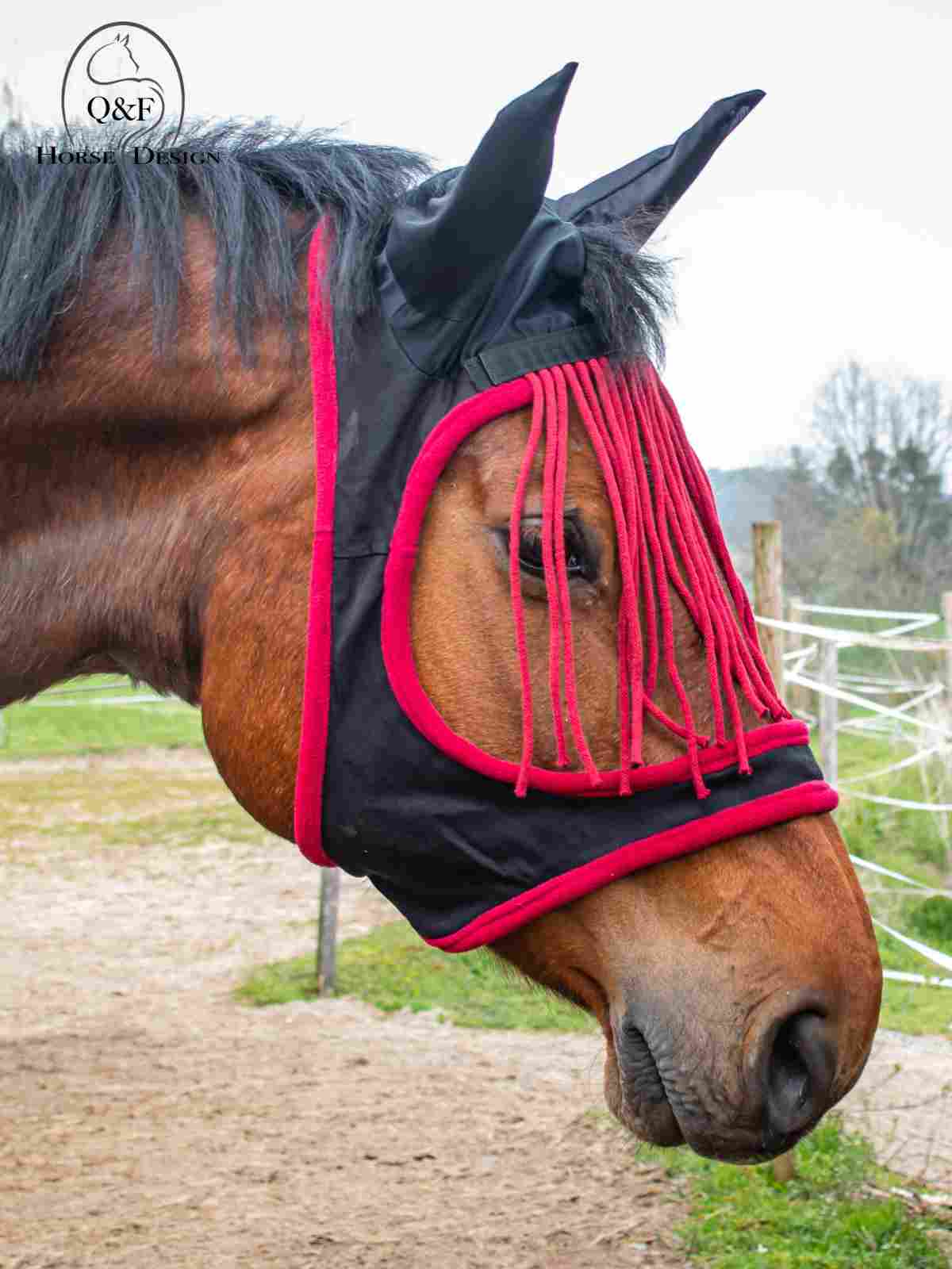 Fransenmaske mit Ohren – Bild 2