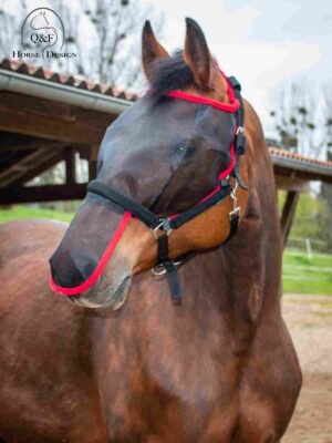 Halftermaske mit Nasenteil